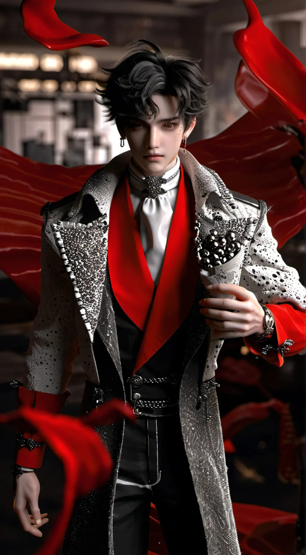 ai character: Shy boy Leo  background