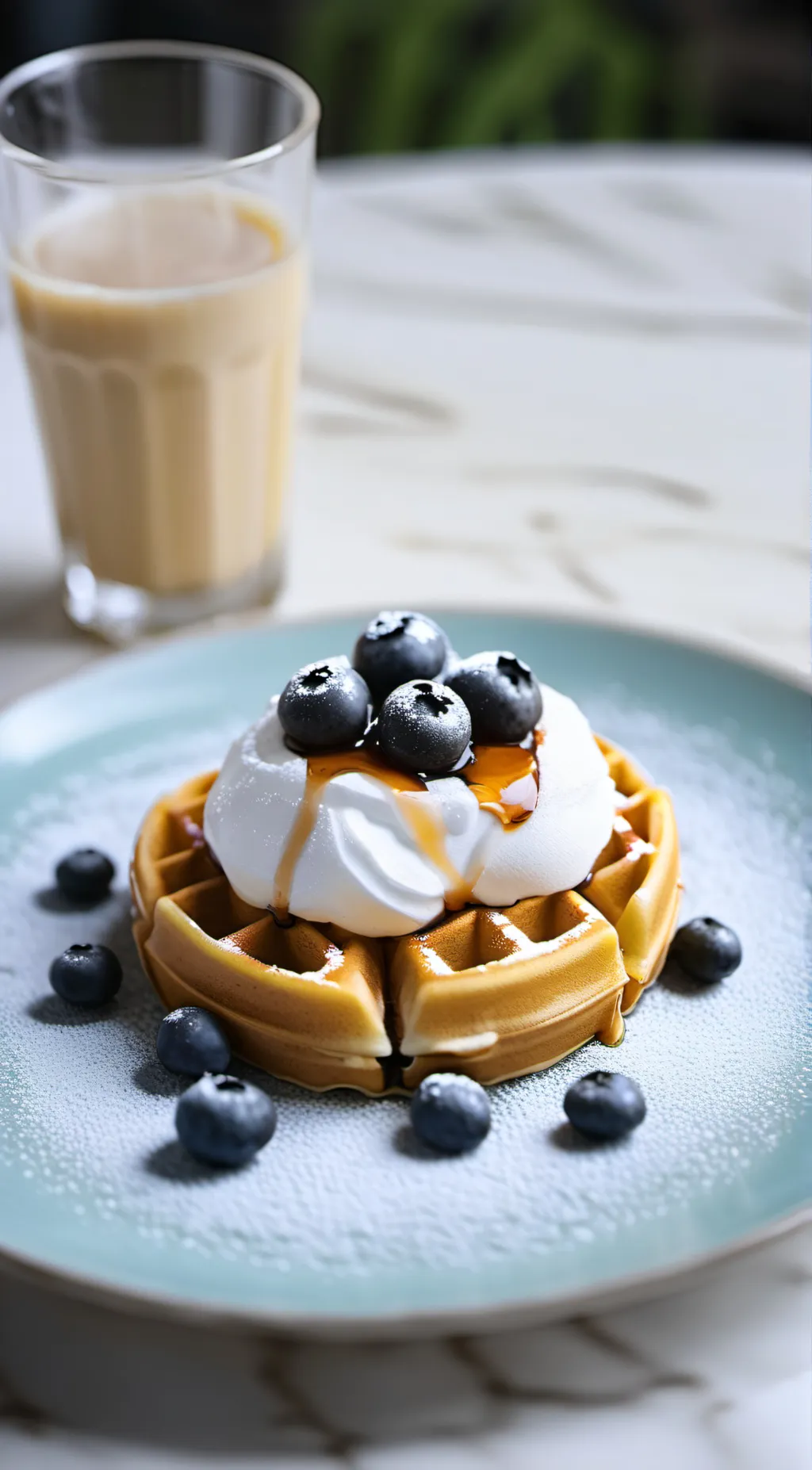 ai character: Supportive Waffle background