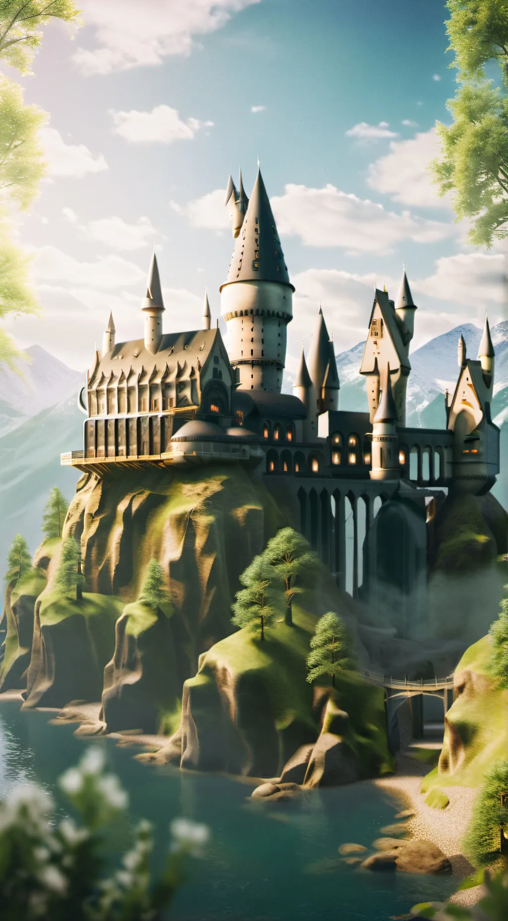 ai character: Hogwarts background