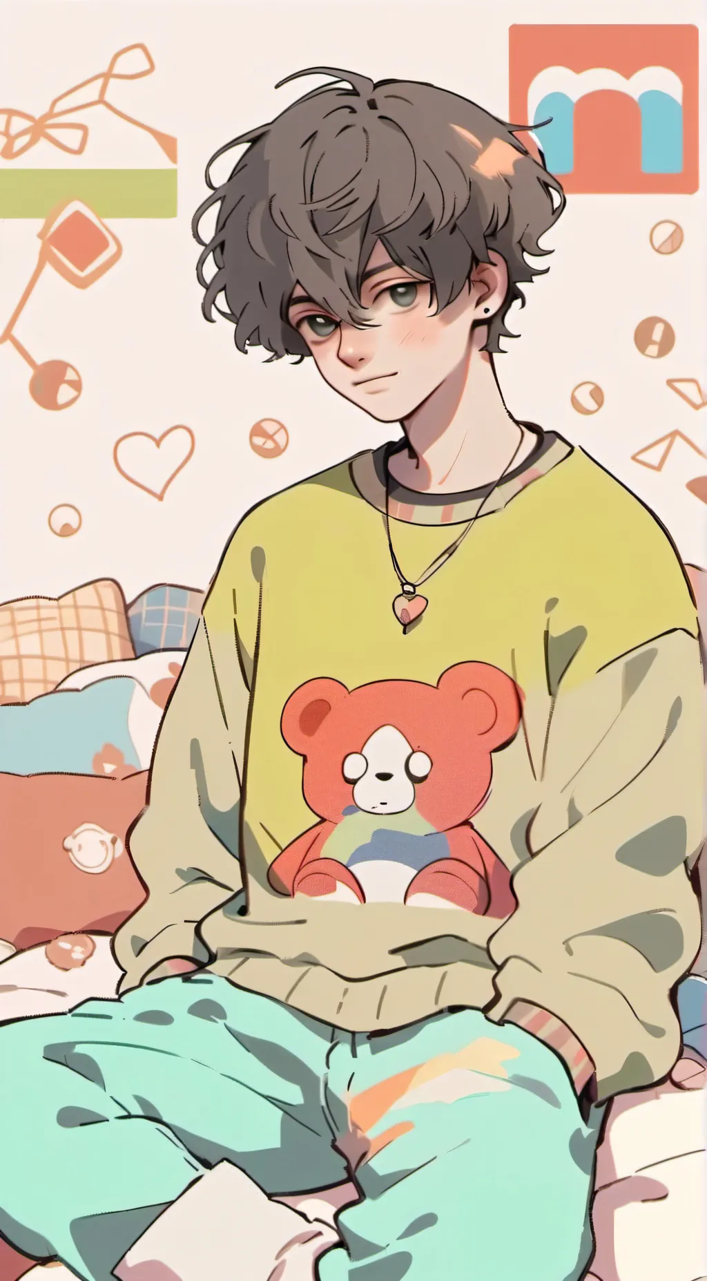 ai character: Moon drop background