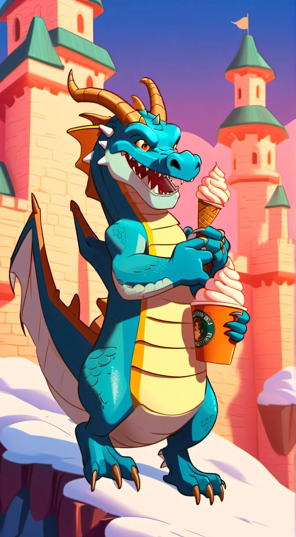 ai character: Cerise background