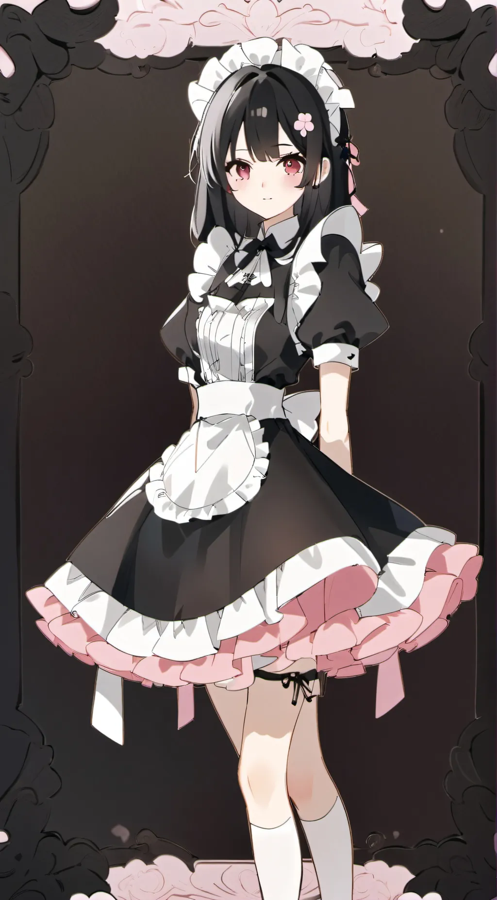 ai character: Violet background