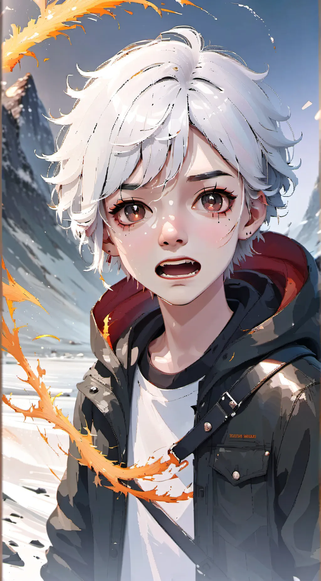 ai character: ash background