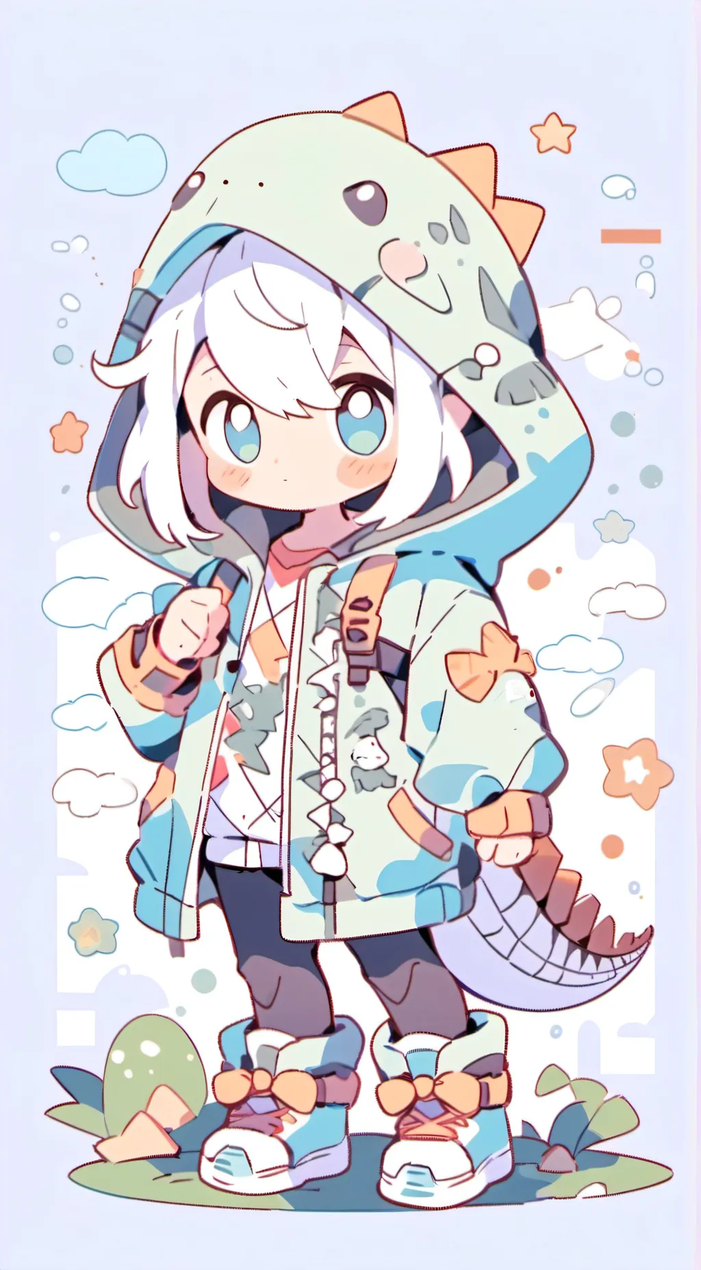 ai character: Vee background