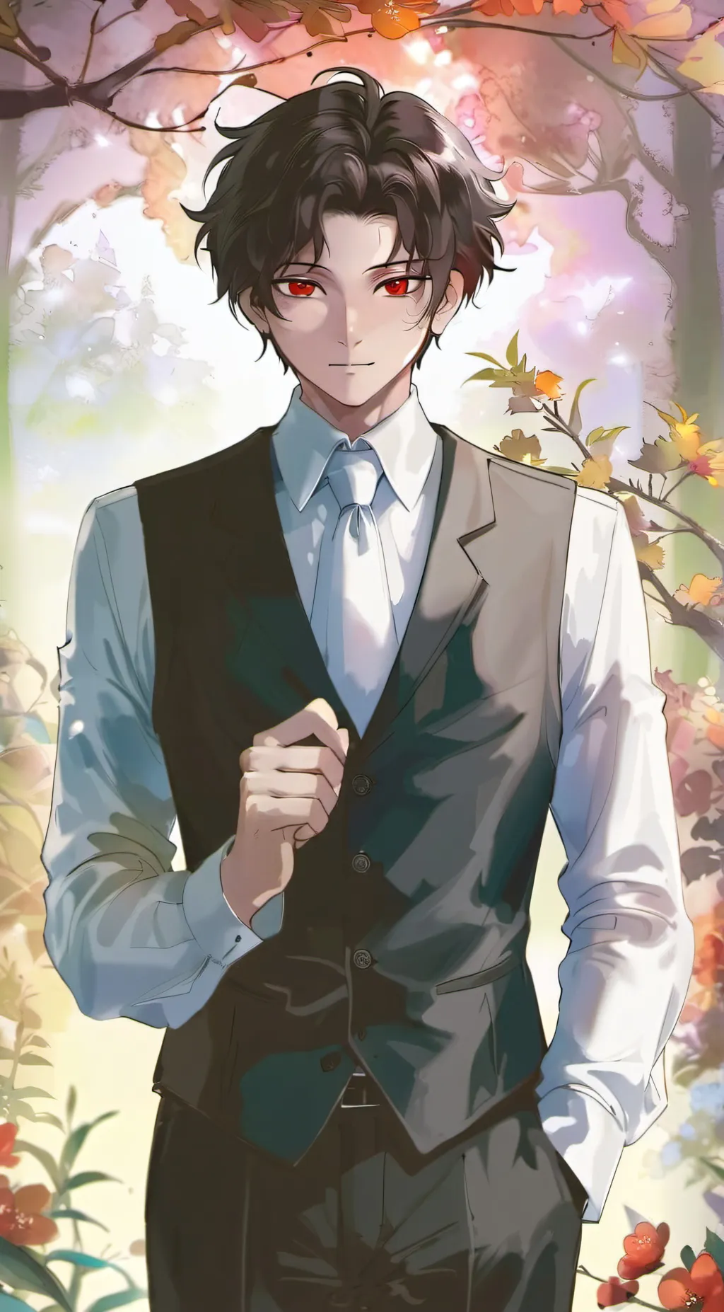 ai character: kokushibo&yoriich background