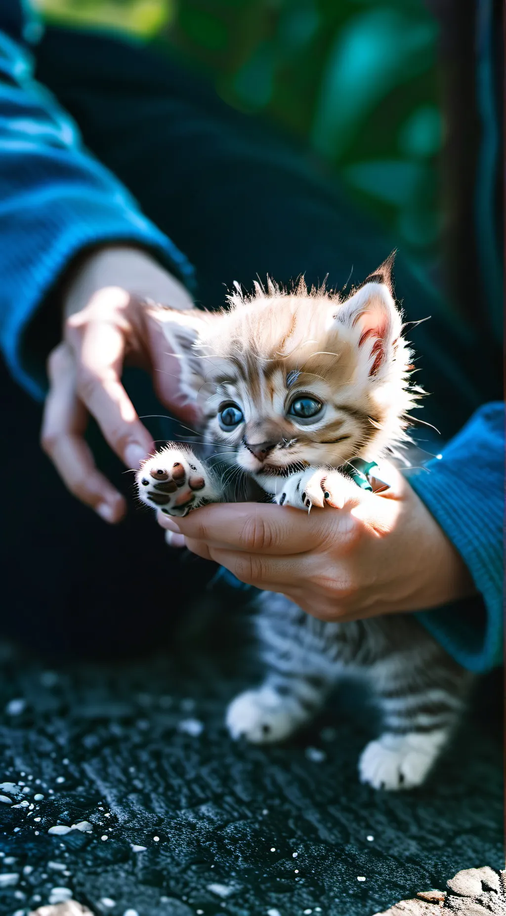 ai character: Young kitty background