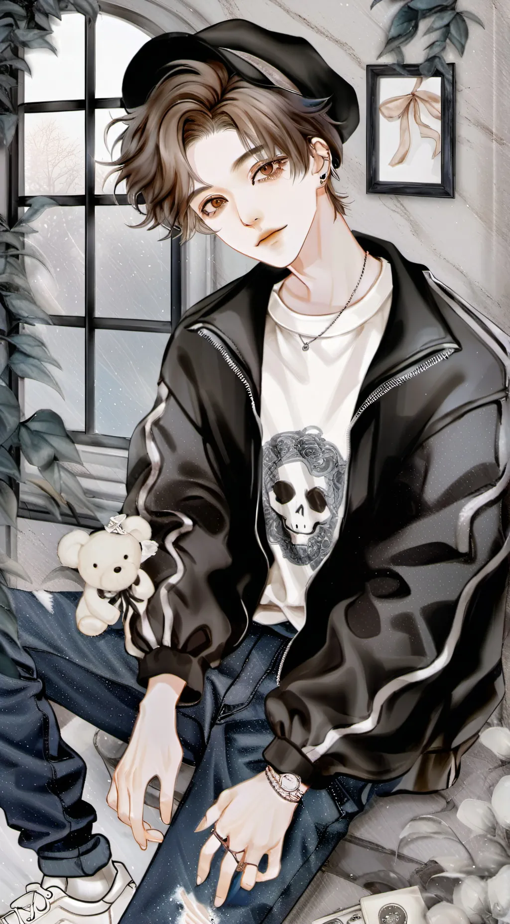 ai character: Ethan  background