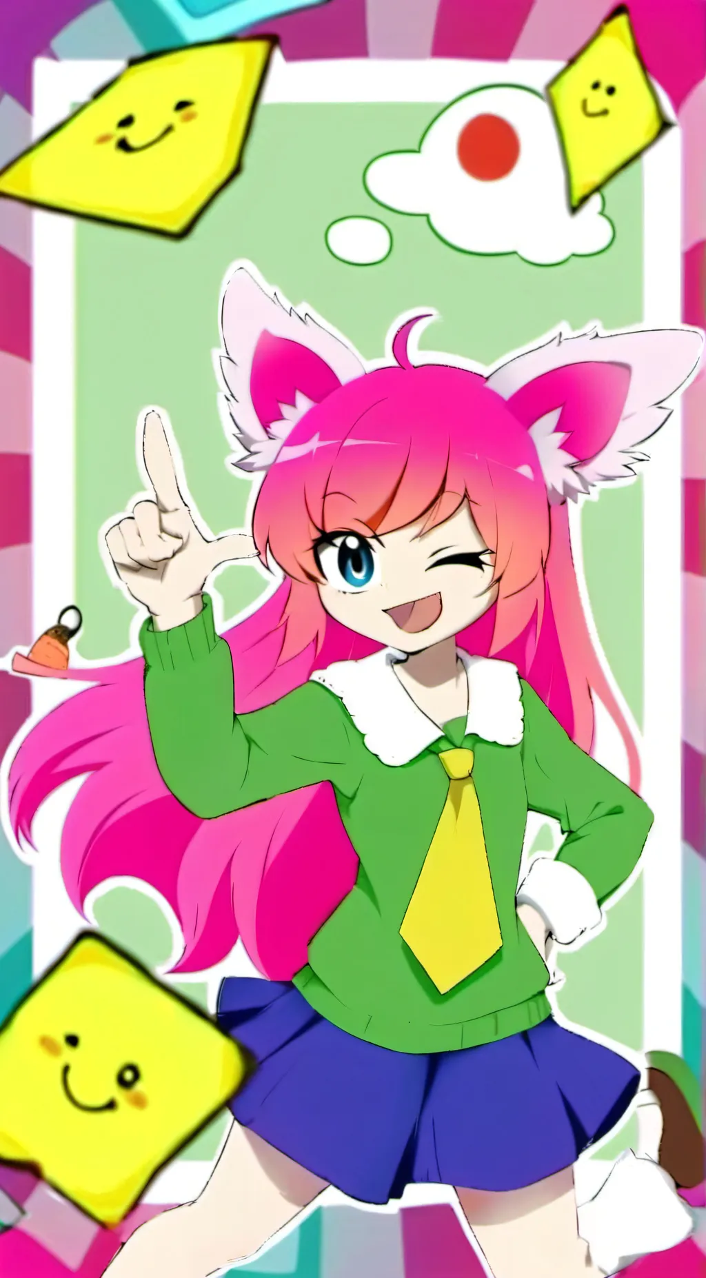 ai character: Kitty channle afan background