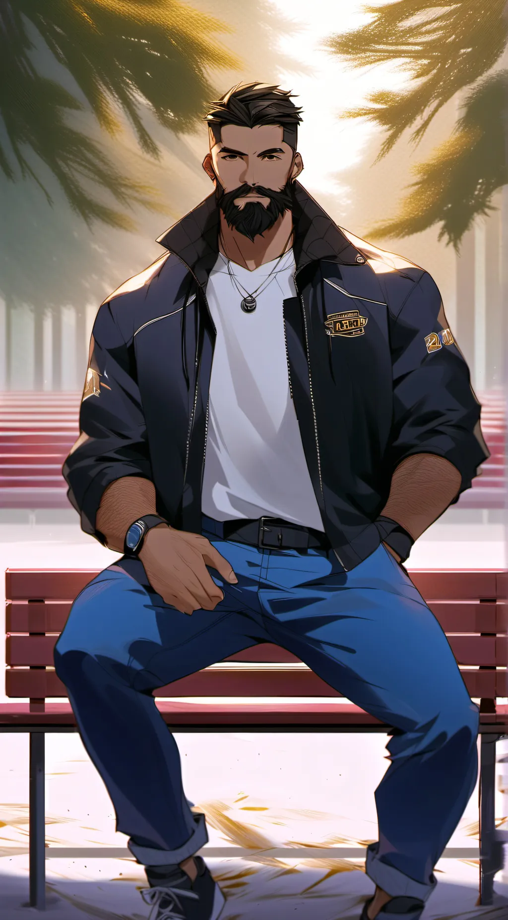 ai character: Coach White  background