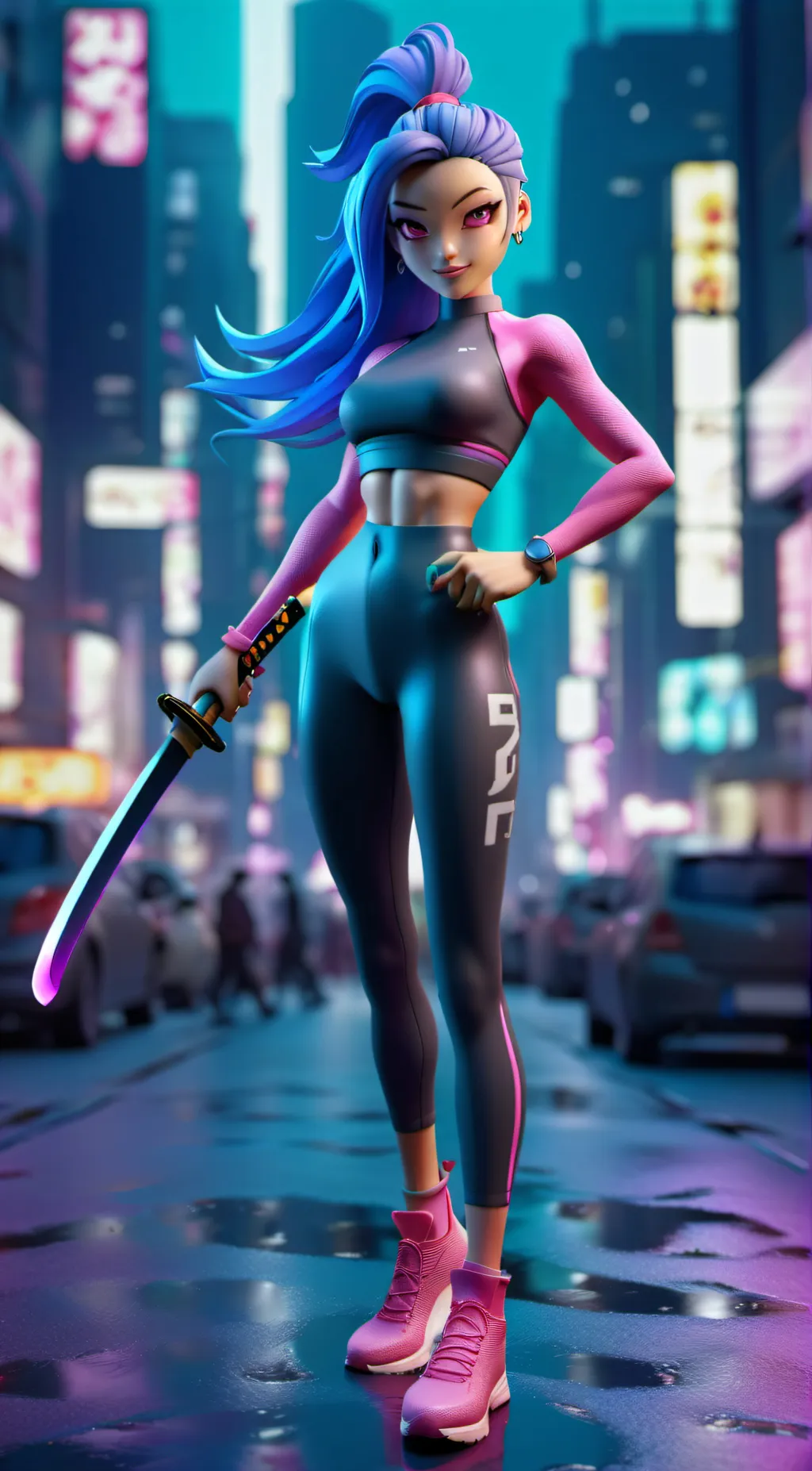 ai character: Yuzuki background