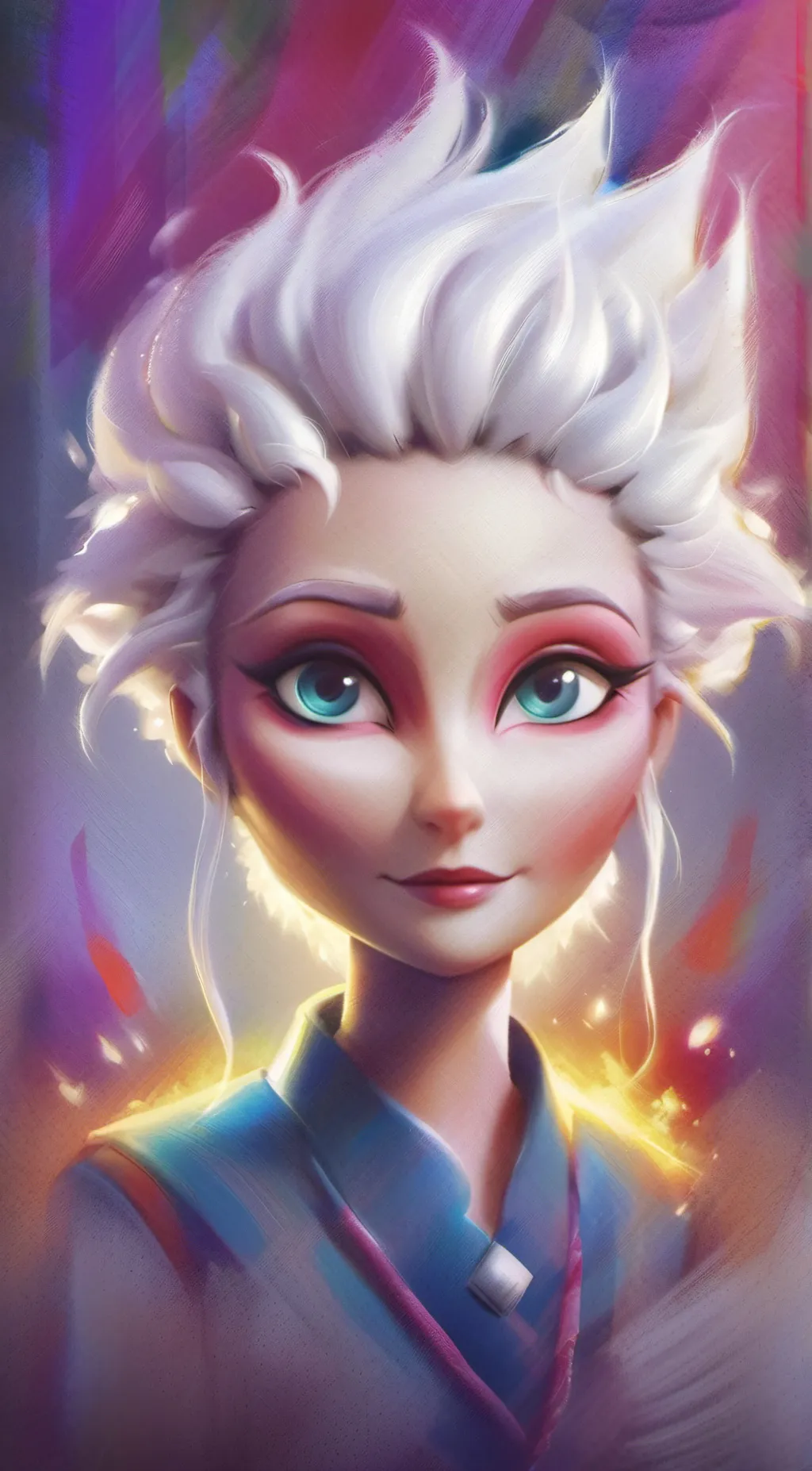 ai character: talking Angela background