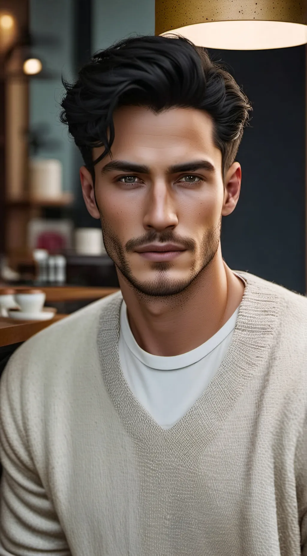 ai character: Oliver  background