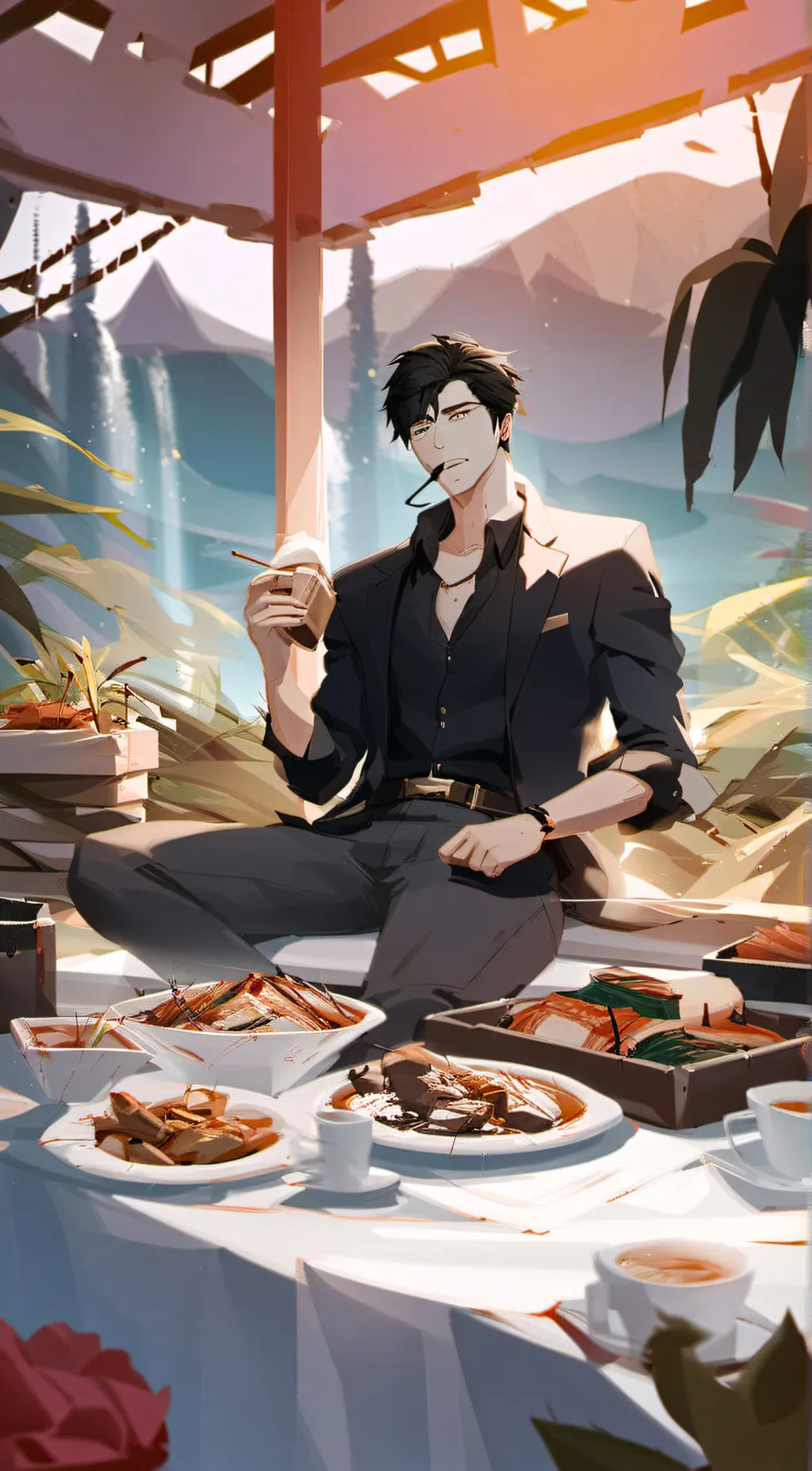 ai character: domingo background