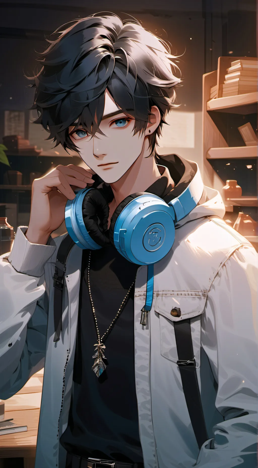 ai character: Leo background