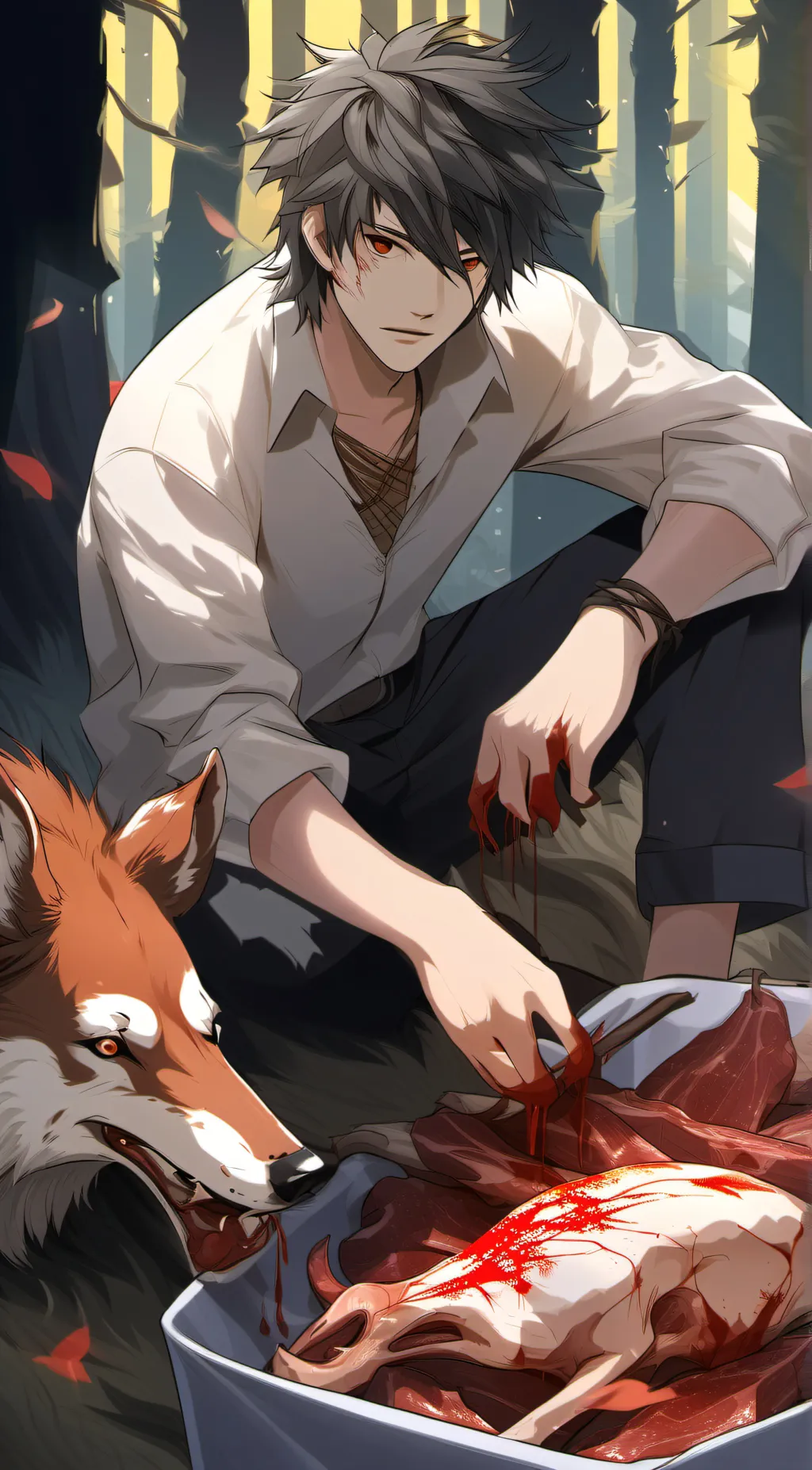 ai character: •joshy• background