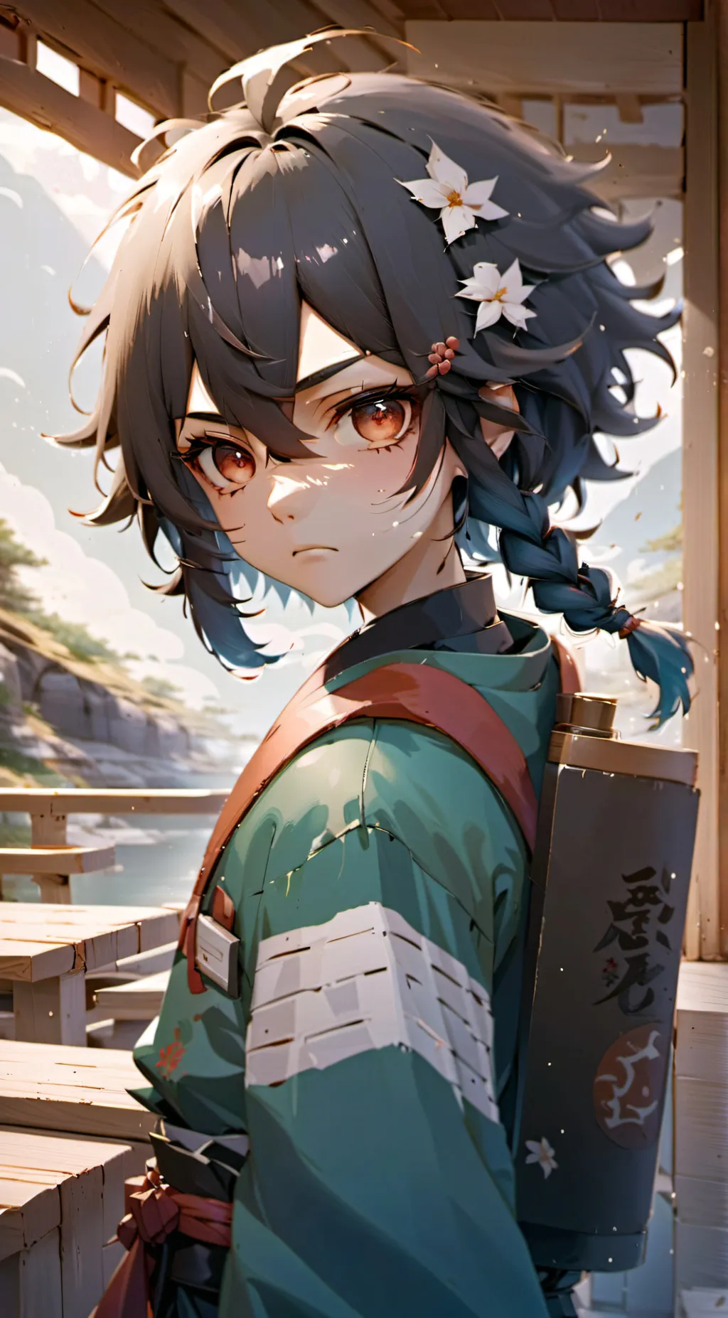 ai character: muichiro tokito background