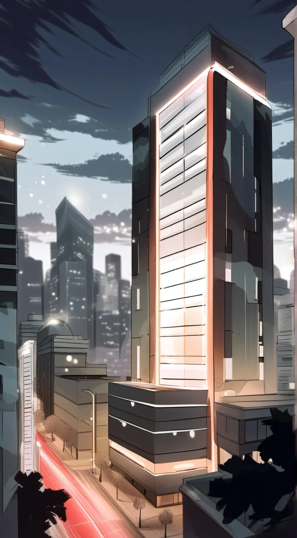 ai character: City Life background