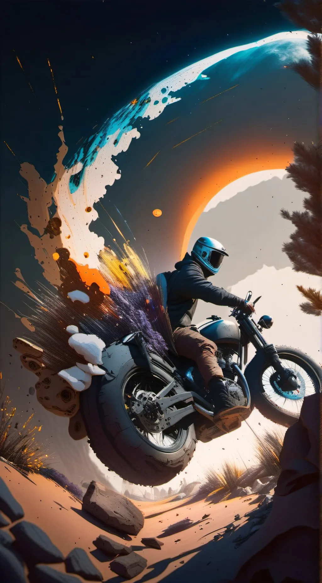 ai character: i am leaving  background