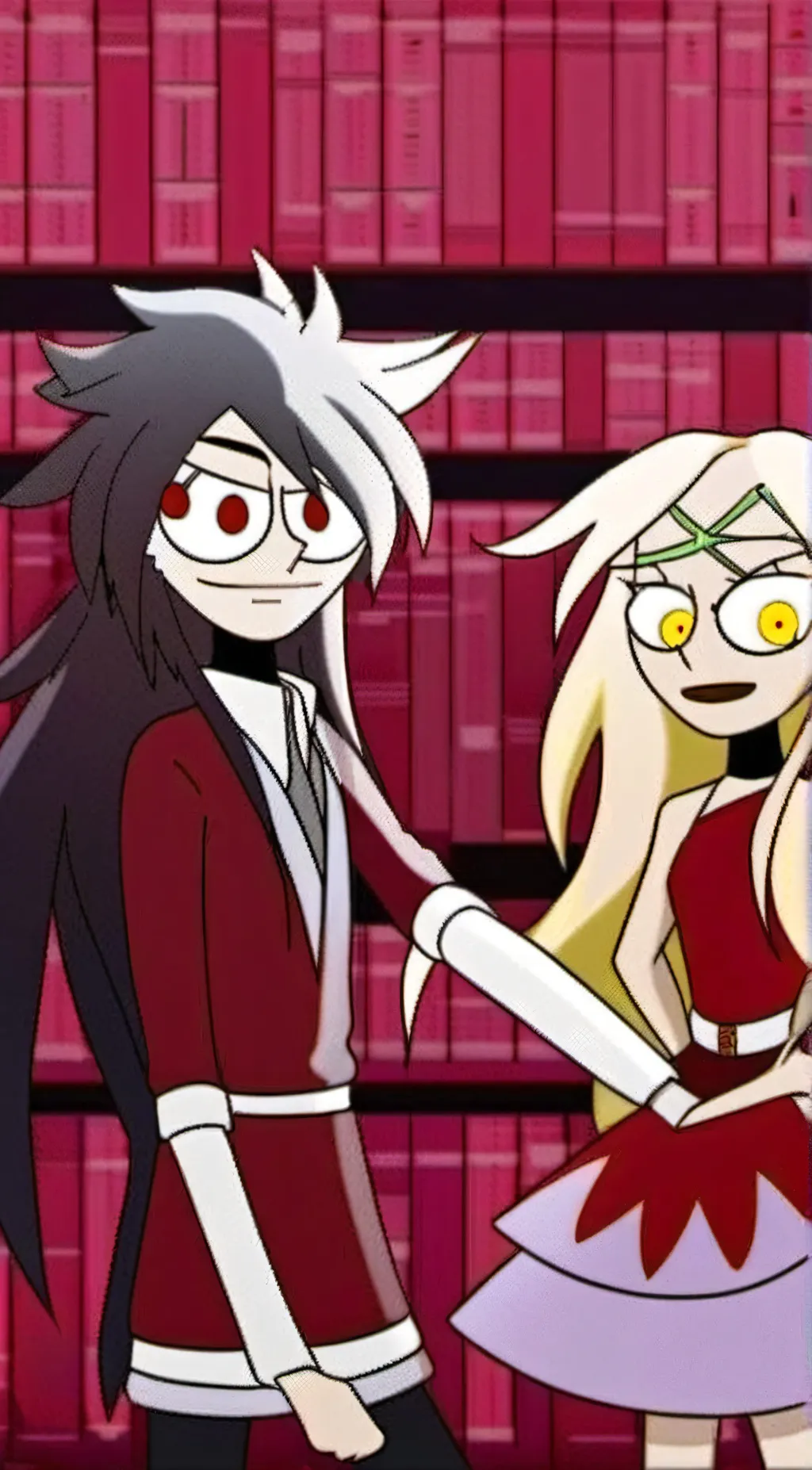 ai character: Hh sleepover background