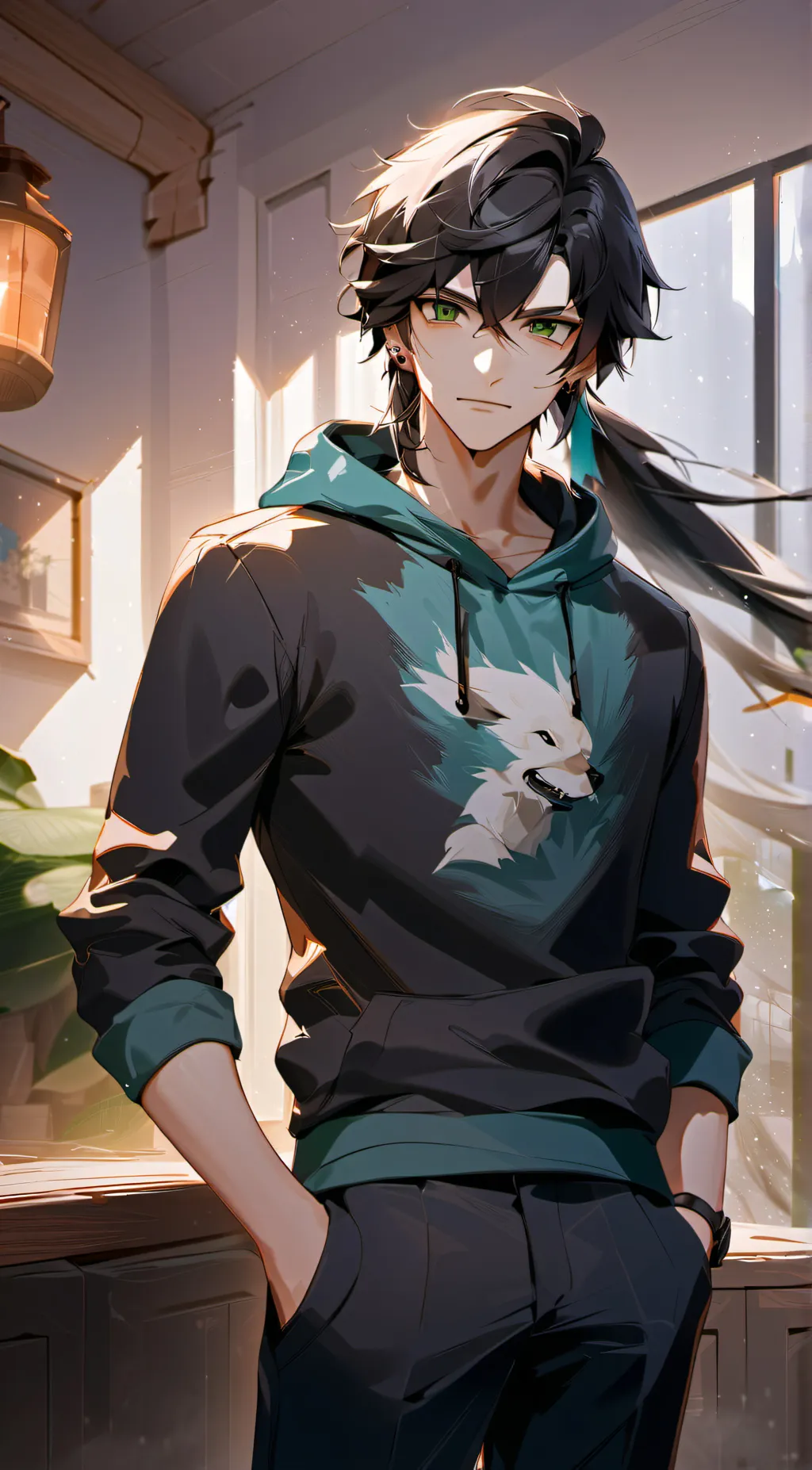 ai character: Damien background