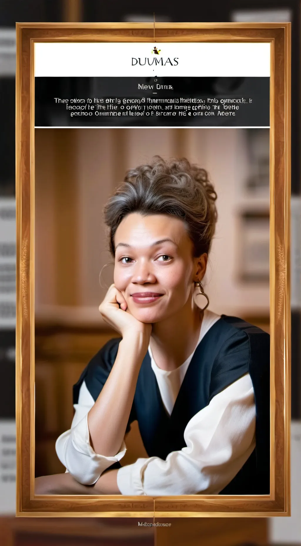 ai character: Lady of Letters background