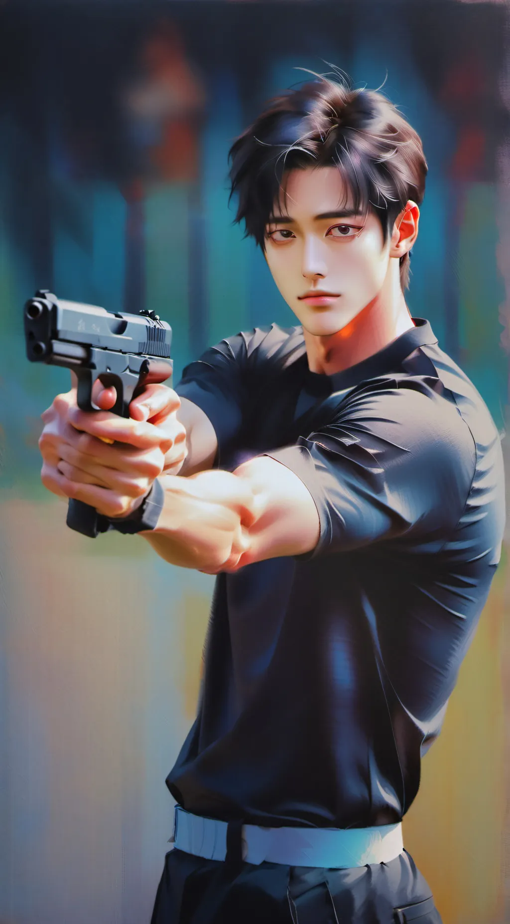 ai character: 言眞禹 background