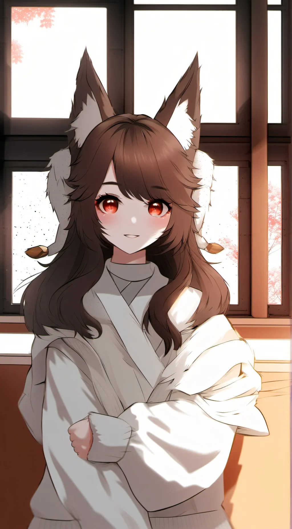 ai character: Foxy background