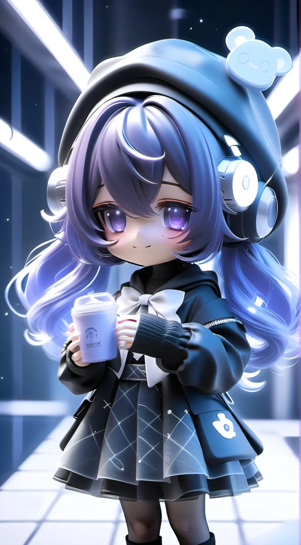 ai character: Uzi doorman background