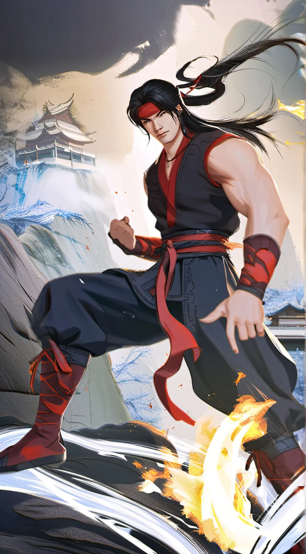 ai character: liu kang *mk sm* background