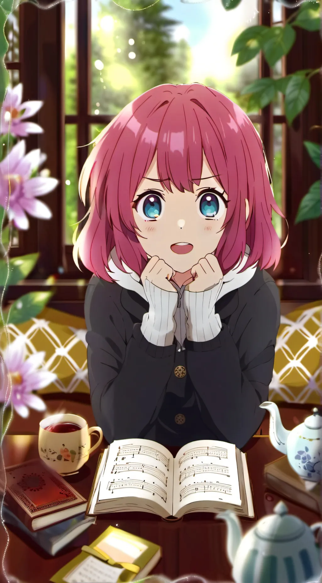 ai character: leah background