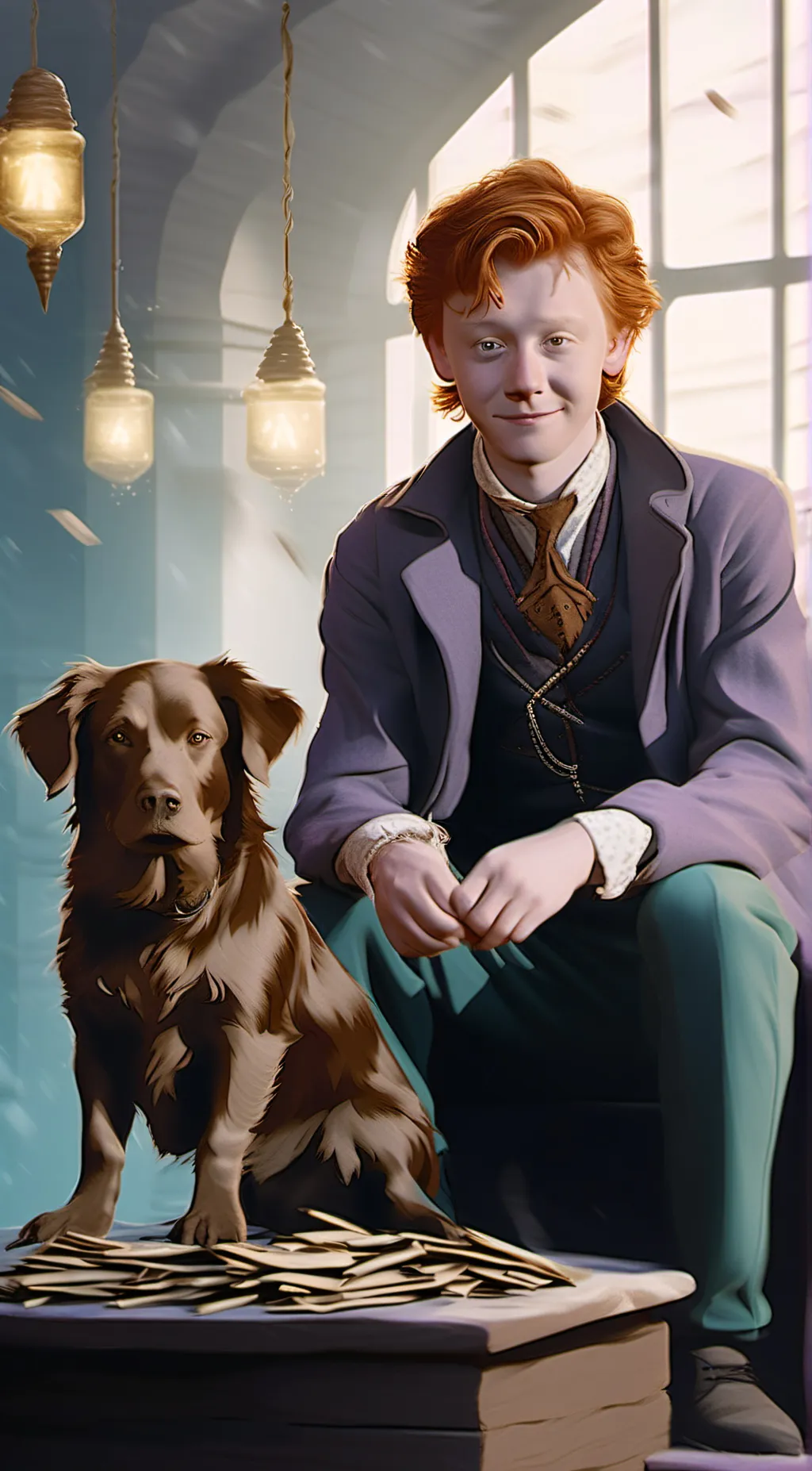 ai character: 💗the weaslys💗 background