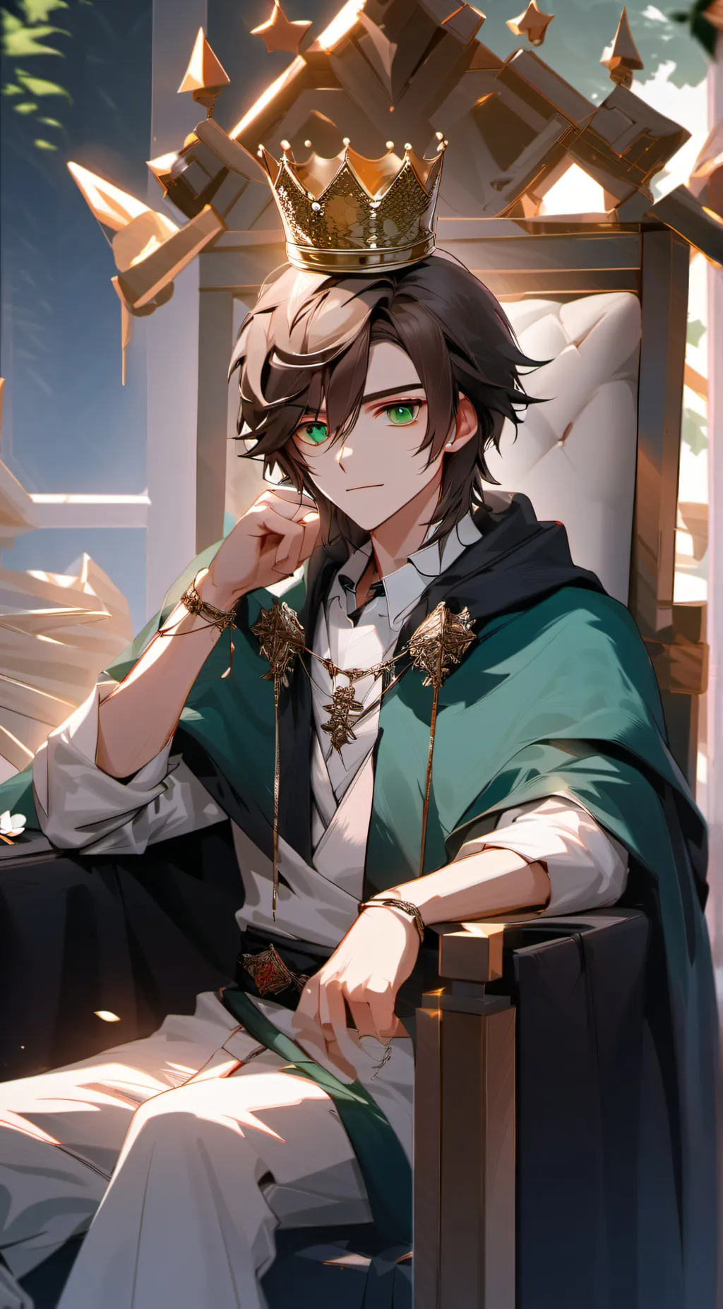 ai character: King Ezra background