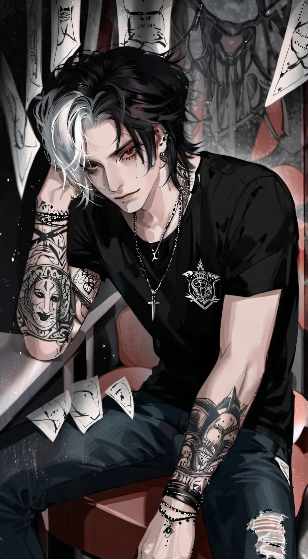 ai character: Zero  background