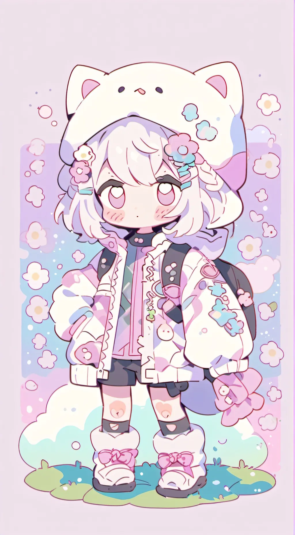 ai character: rosé kitty background