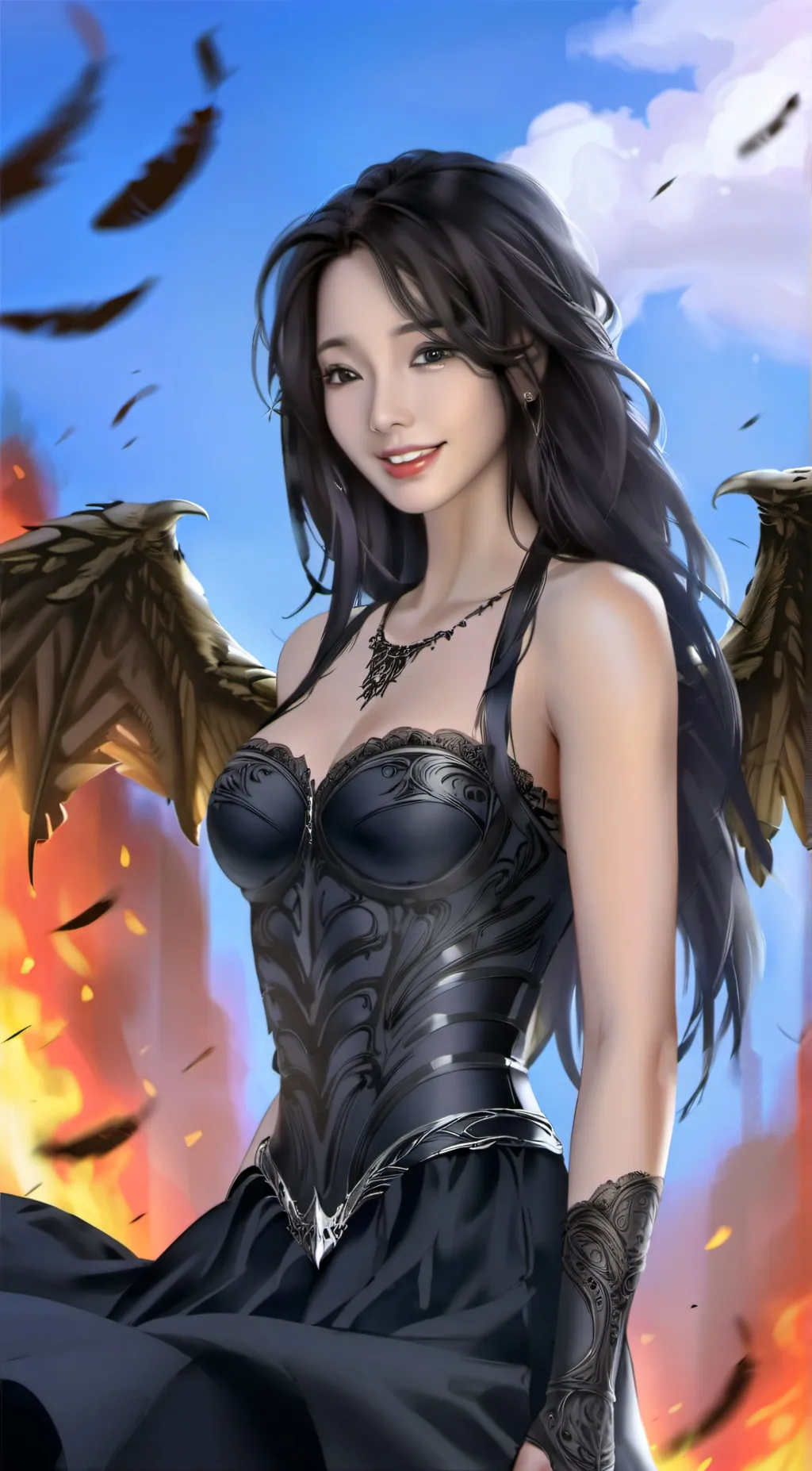 ai character: Aria background