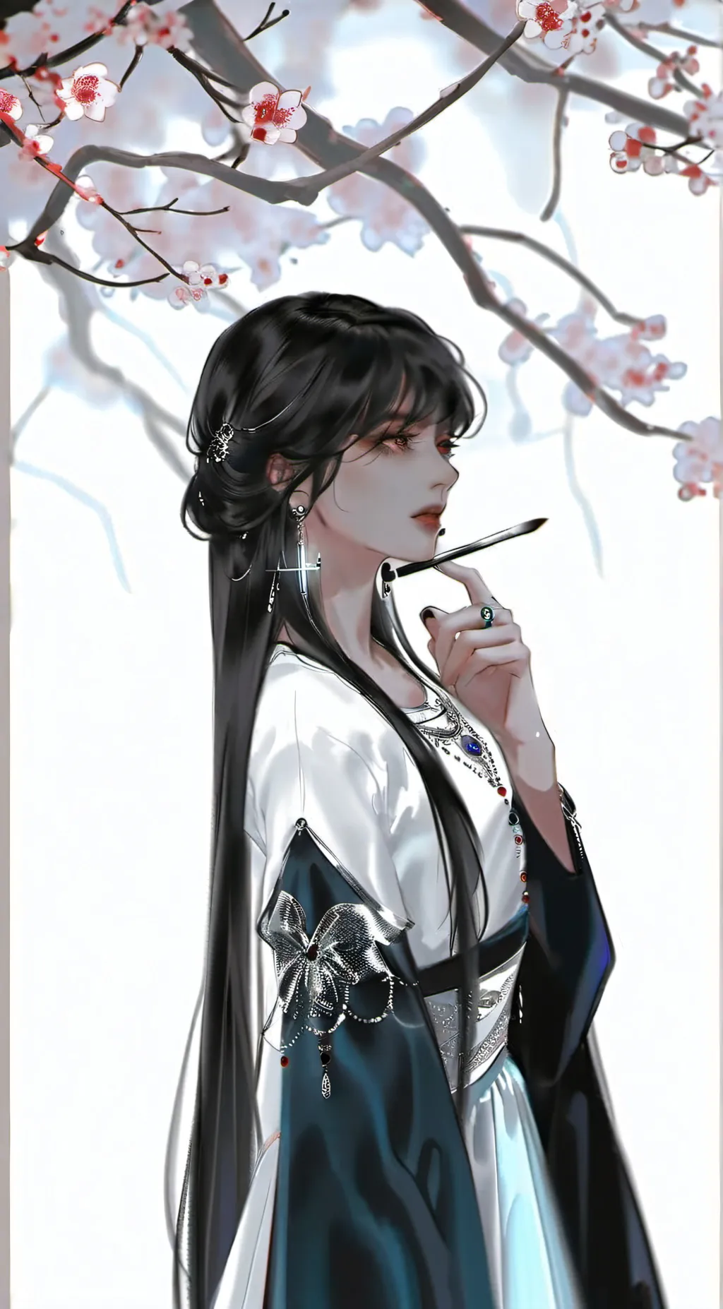 ai character: Lilac background