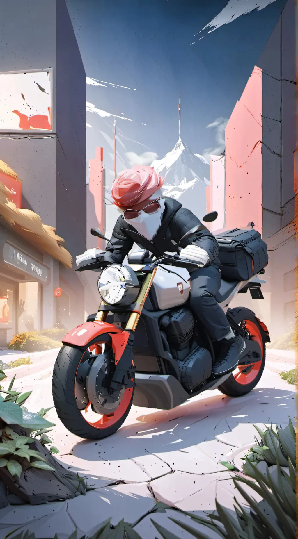 ai character: slash background