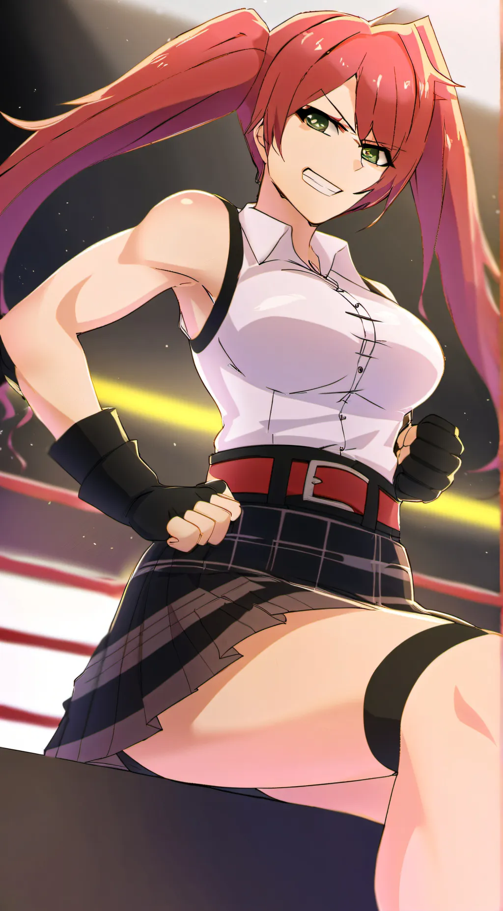 ai character: Candy Cane background