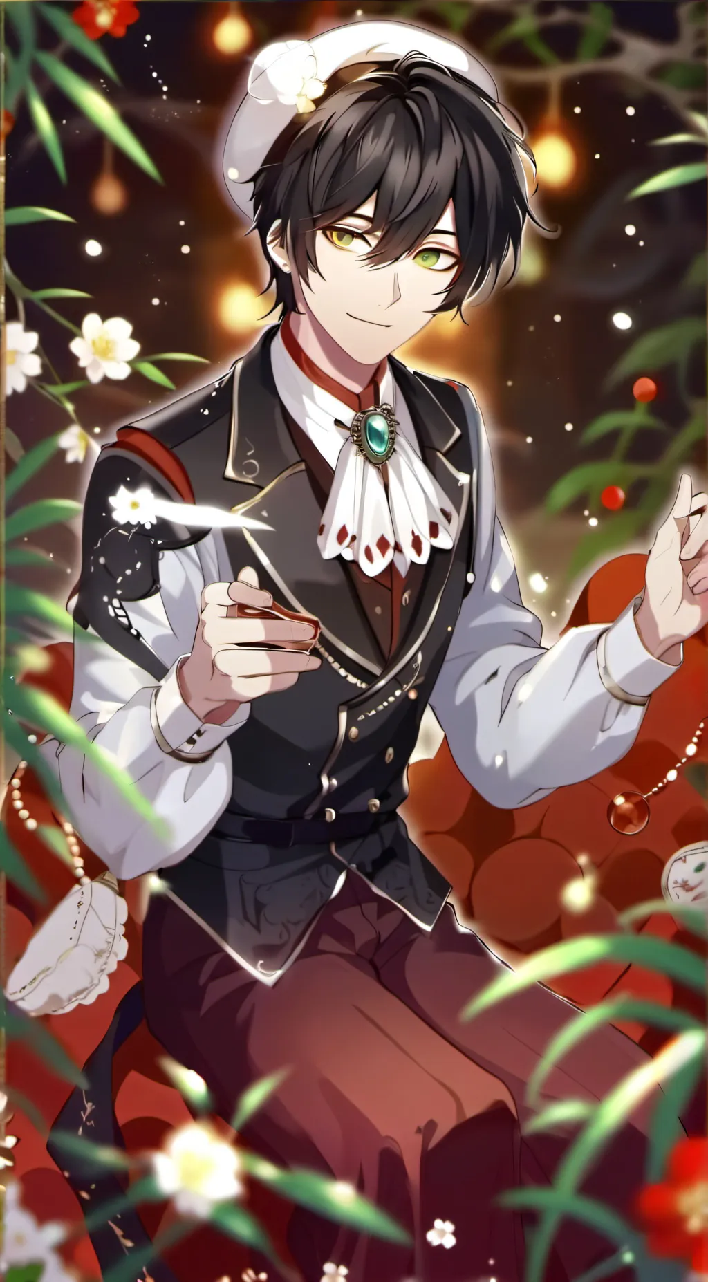 ai character: leo/male background