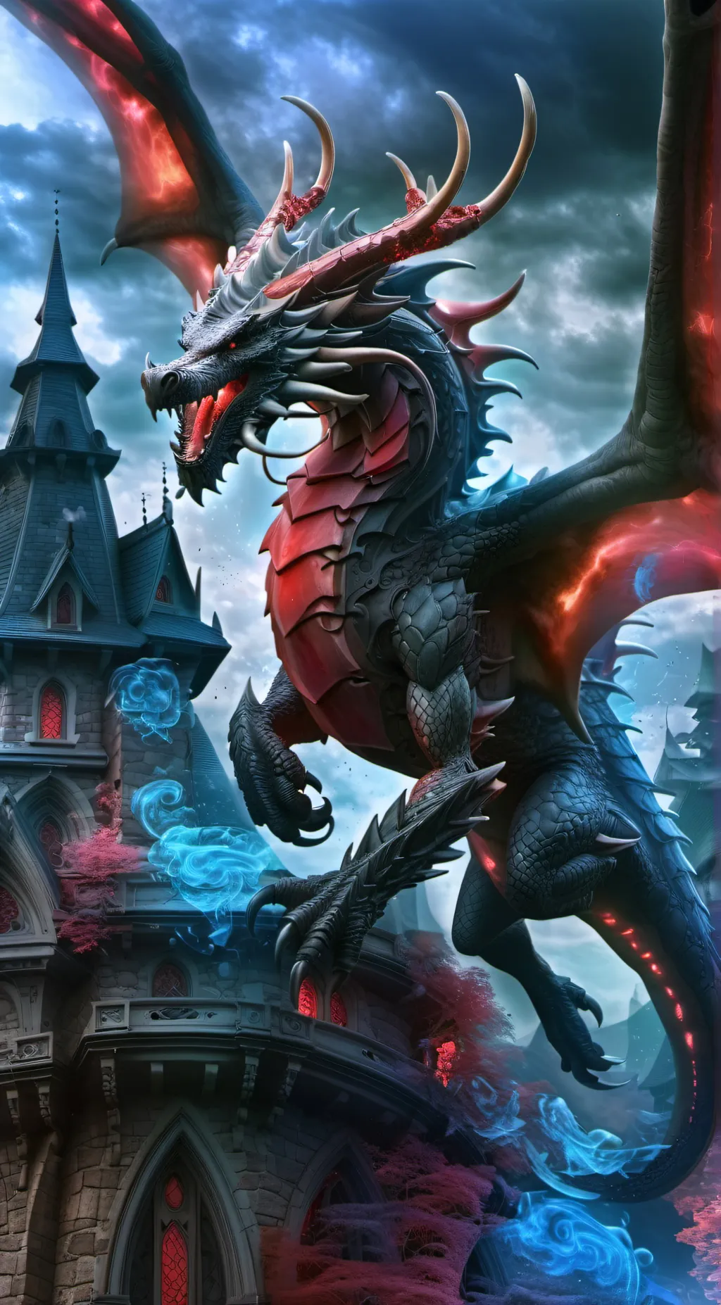 ai character: darkness background