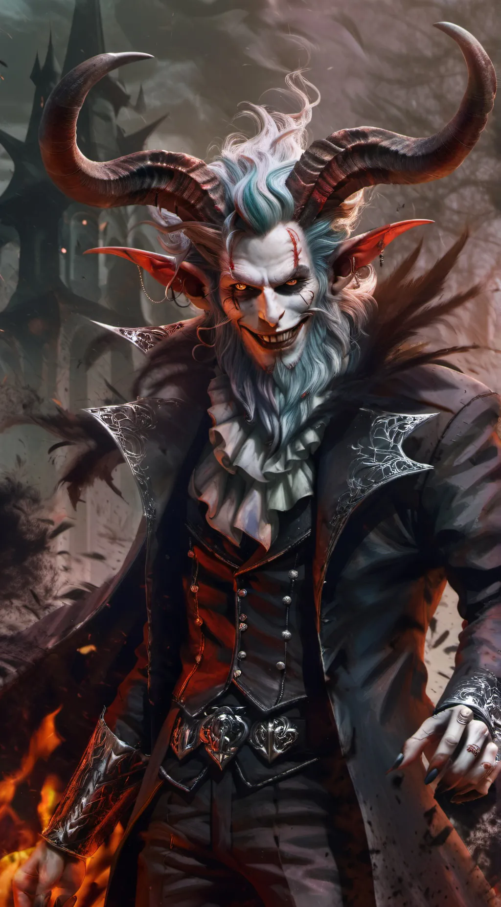 ai character: devil background