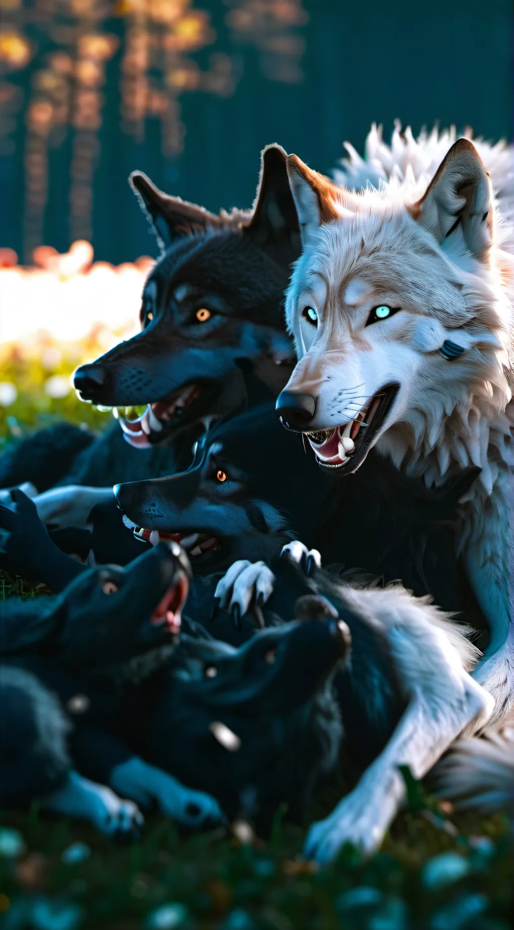 ai character: Wolf Life background