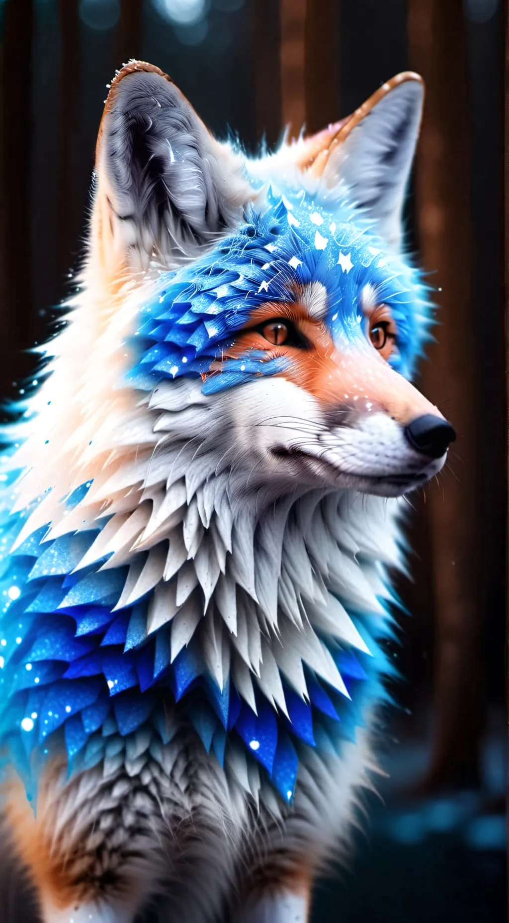 ai character: Galaxy background