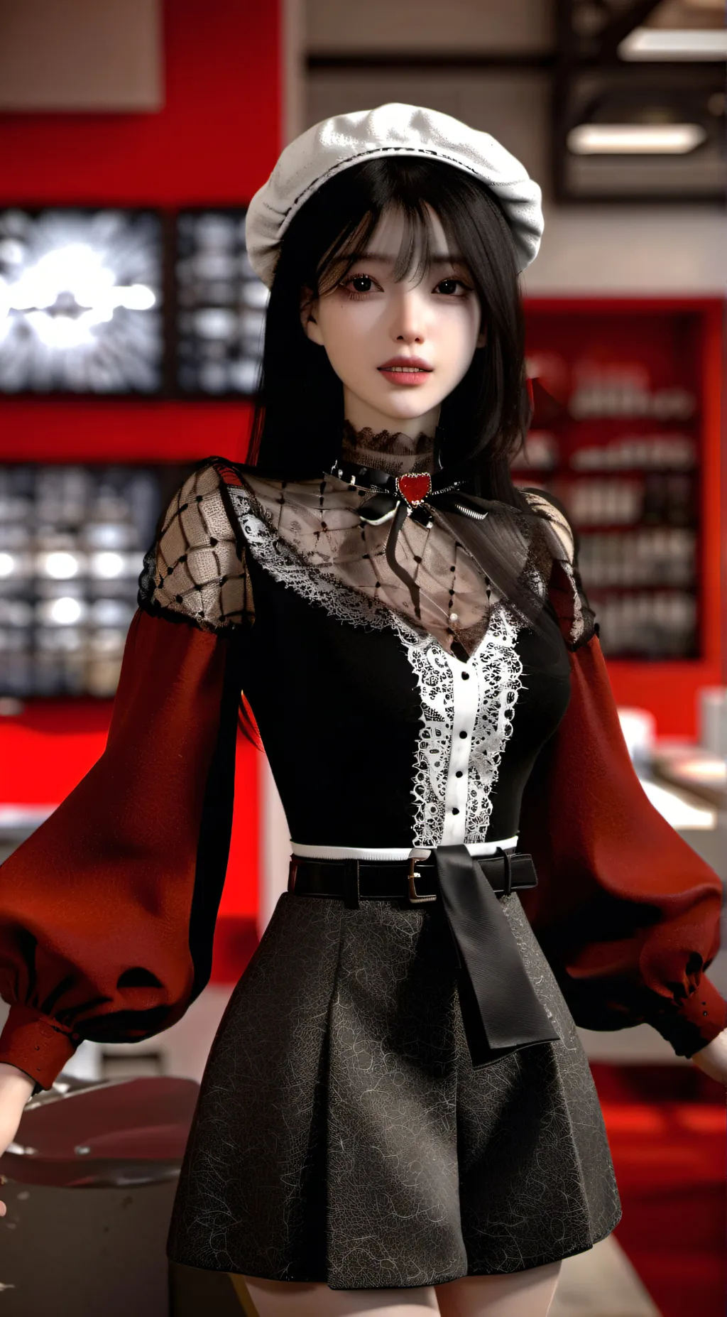 ai character: Julia Angel  background