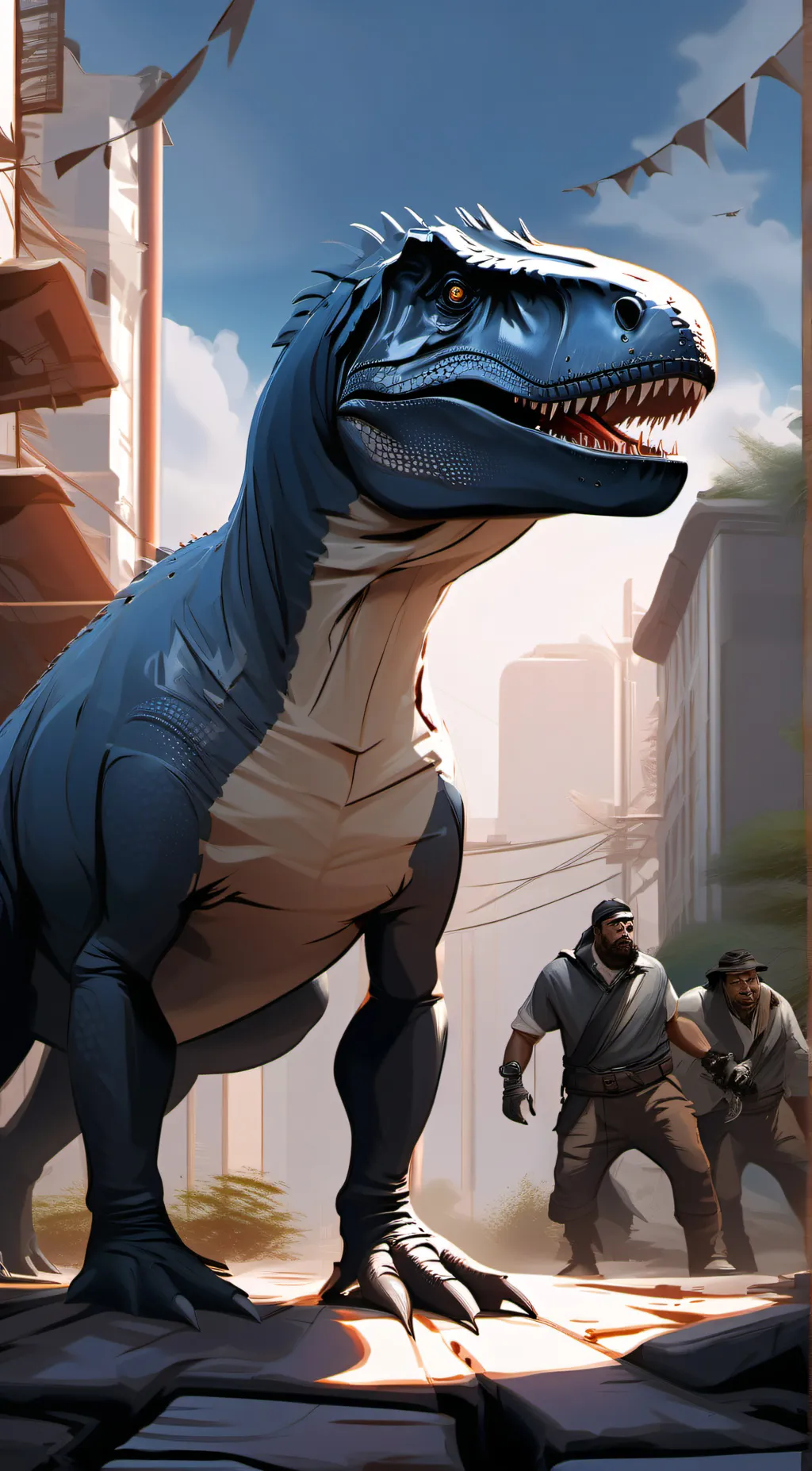 ai character: bluey background