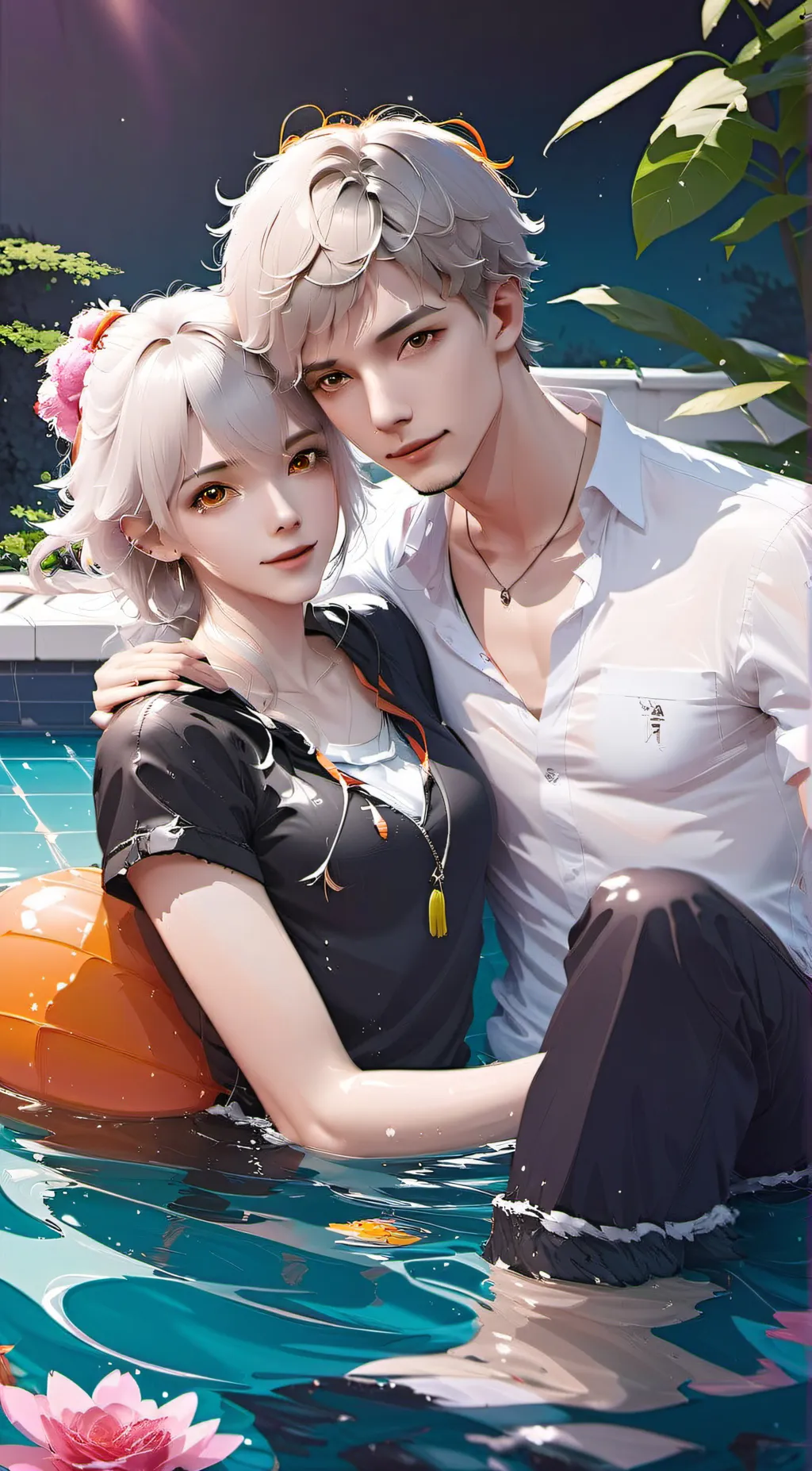ai character: Xaviar and emma(u) background