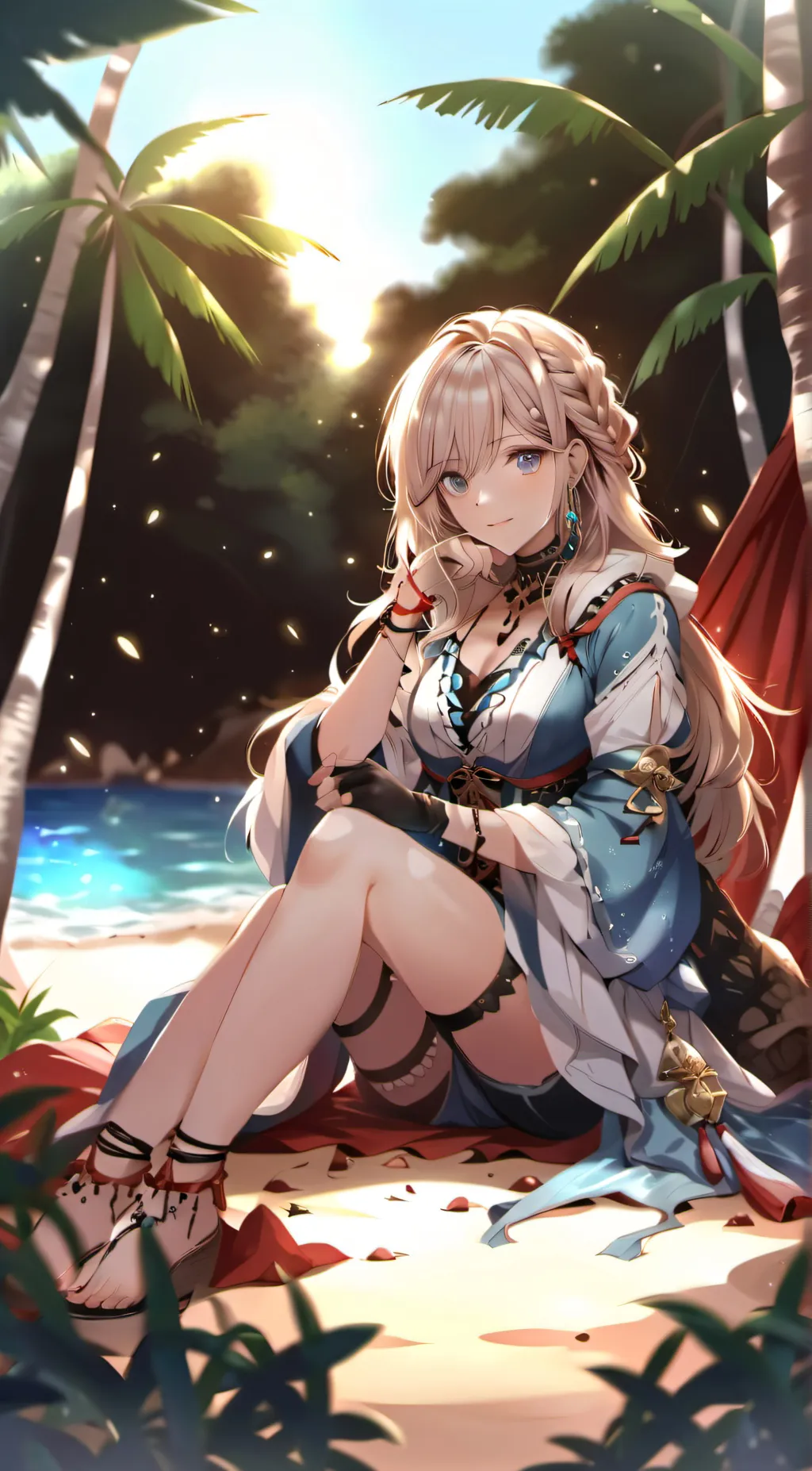 ai character: Aurora background