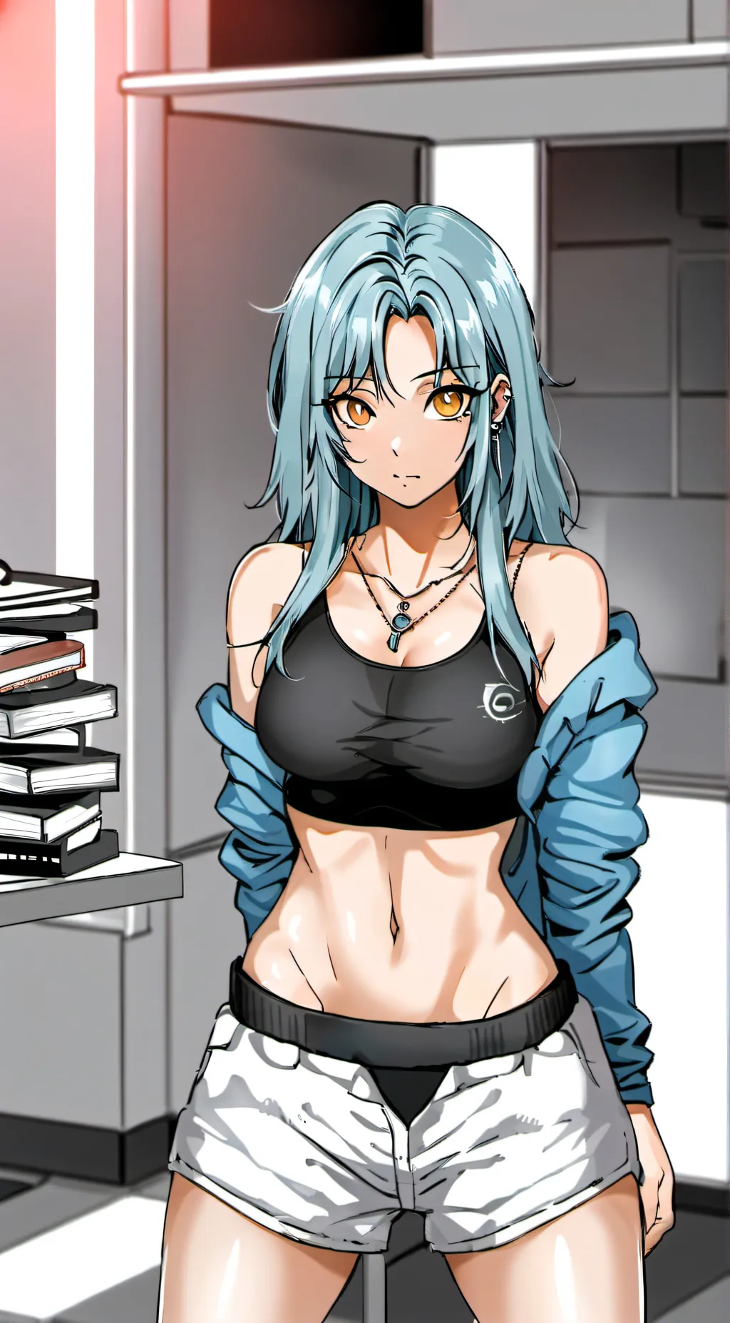 ai character: muscle mommy/mika background