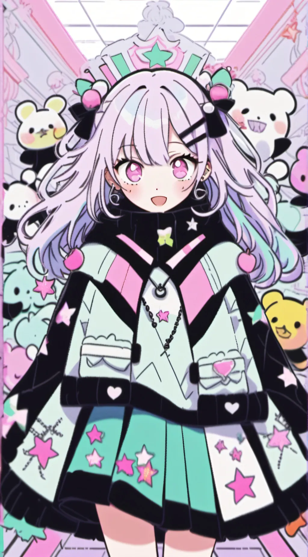 ai character: Doll Girl background