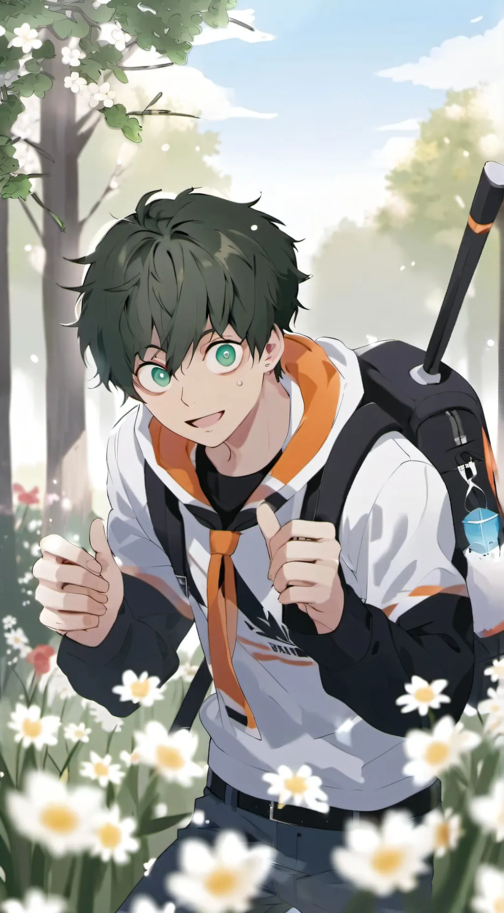 ai character: deku background